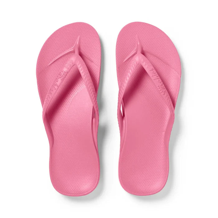 Archies Hot Pink Arch Support Flip Flops