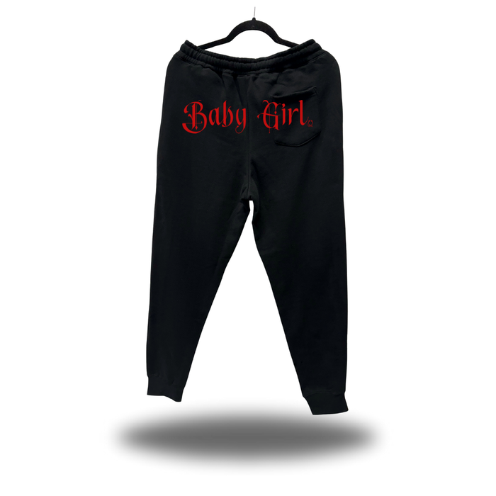 BABY GIRL BACK BLACK JOGGER
