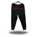 BABY GIRL FRONT BLACK JOGGER