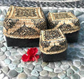 Bamboo Offering Boxes - natural and natural/black