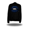 BLUE PAISLEY LIPS HOODIE