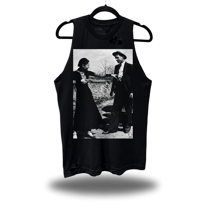 BONNIE & CLYDE ROAD RASH TANK TOP