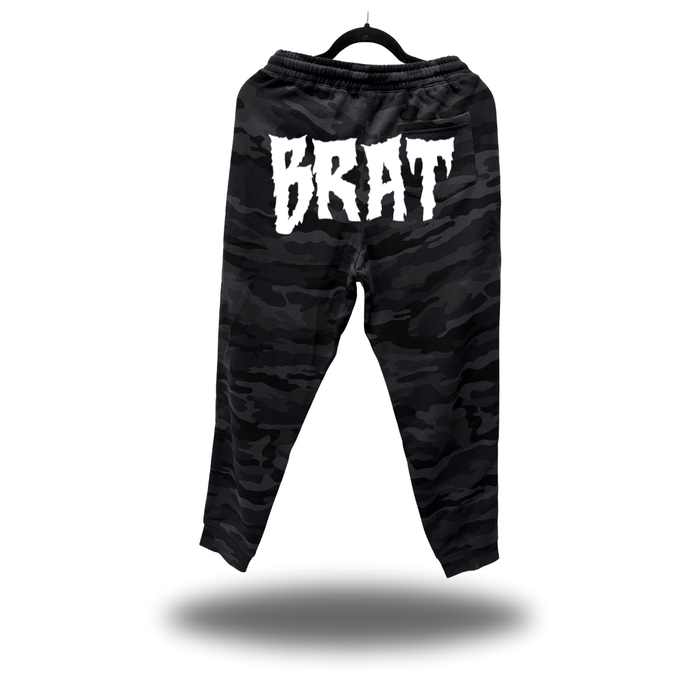 BRAT BACK BLACK CAMO JOGGER