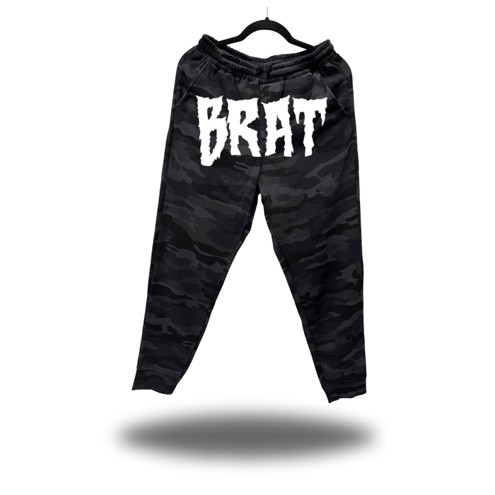 BRAT FRONT BLACK CAMO JOGGER