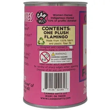 Canned Flamingo Plush Toy