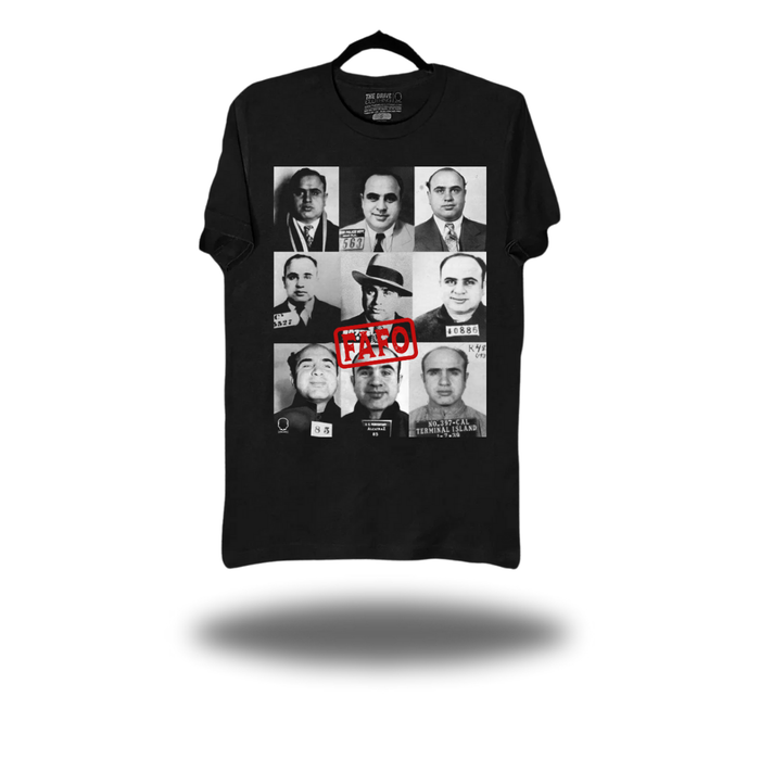 CAPONE MUGSHOTS BLACK CLASSIC TEE