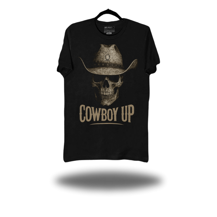 COWBOY UP BLACK CLASSIC TEE