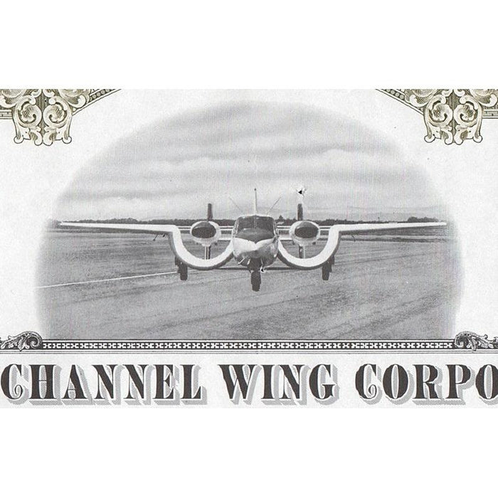 Custer Channel Wing Corporation Stock Certificate