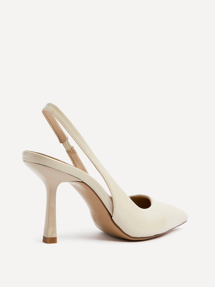 Dash Nude Faux Leather Court Heels