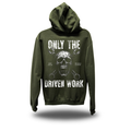 DRIVEN WORK MILITARY GREEN HOODIE