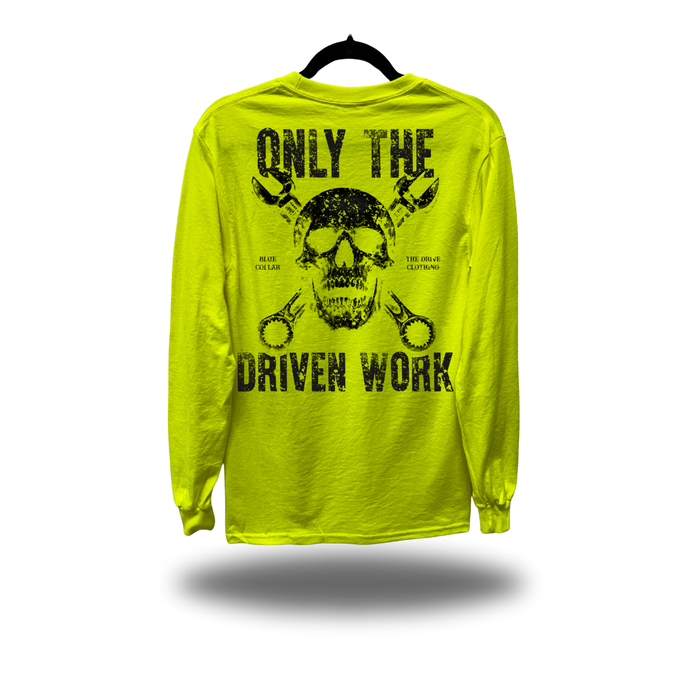 DRIVEN WORK SAFETY GREEN LONG SLEEVE TEE