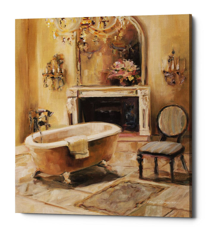 Epic Graffiti "French Bath I" by Marilyn Hageman, Giclee Canvas Wall Art, 12"x16"