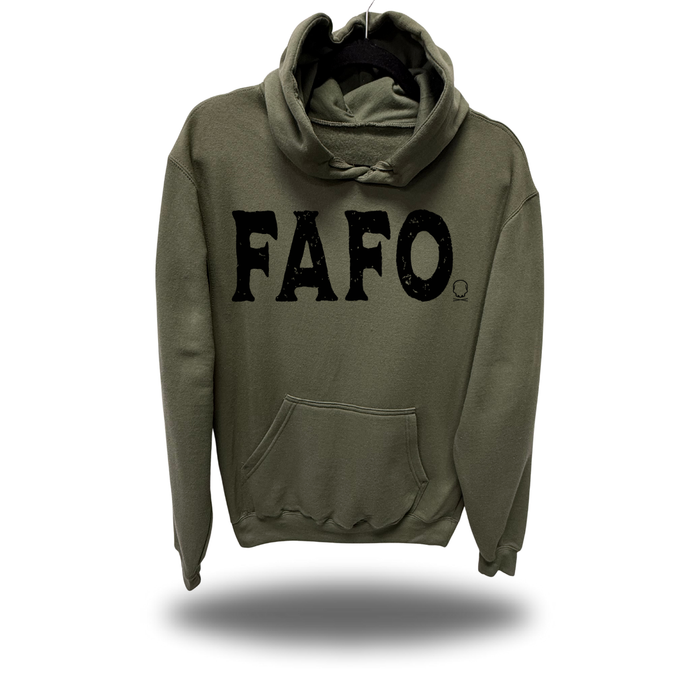 FAFO USA BLACK FLAG MILITARY GREEN HOODIE