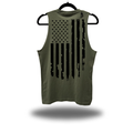FAFO USA BLACK FLAG ROAD RASH MILITARY GREEN TANK TOP