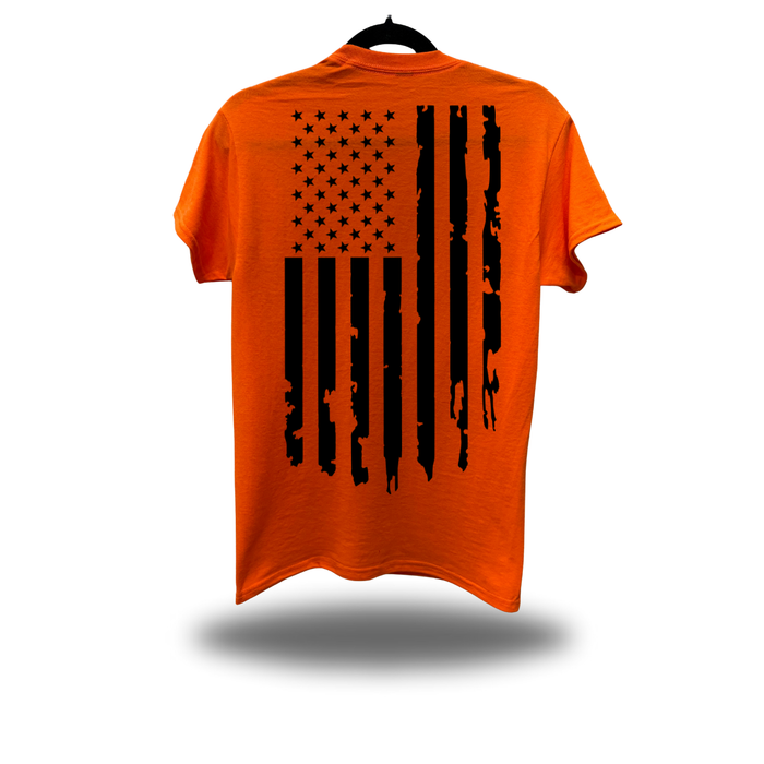 FAFO USA BLACK FLAG SAFETY ORANGE TEE