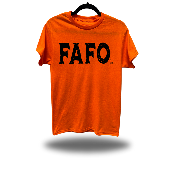 FAFO USA BLACK FLAG SAFETY ORANGE TEE