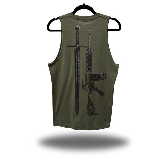 FIGHT CLASSIC MILITARY GREEN TANK TOP