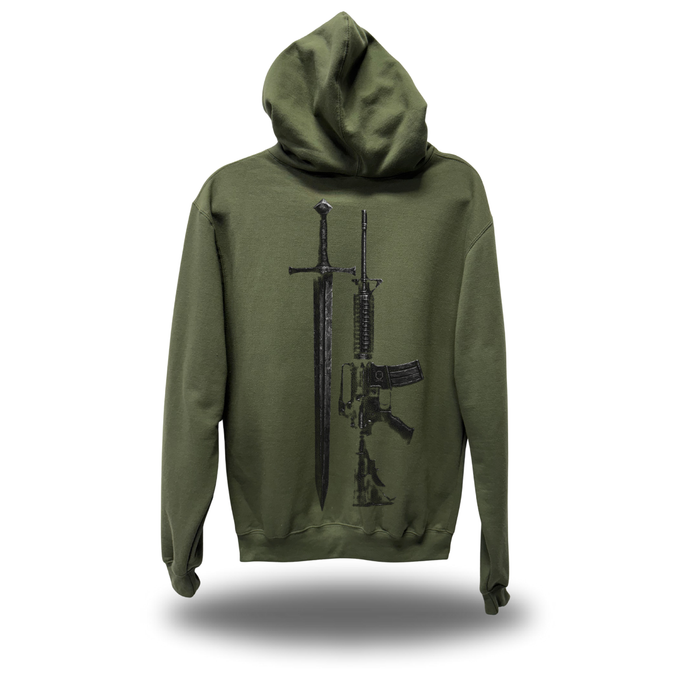 FIGHT MILITARY GREEN HOODIE