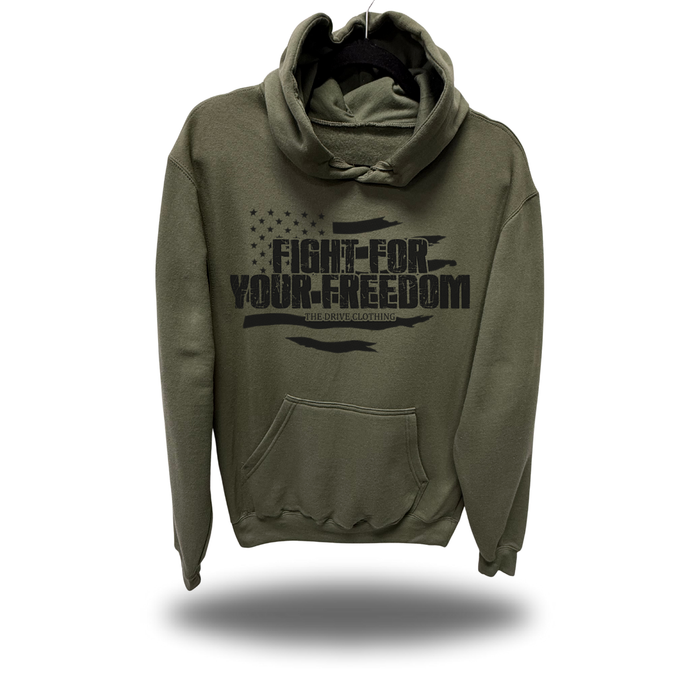 FIGHT MILITARY GREEN HOODIE