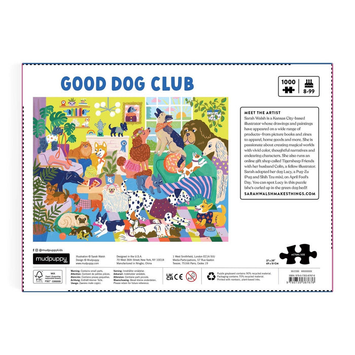 Good Dog Club | 1000 Piece Jigsaw Puzzle