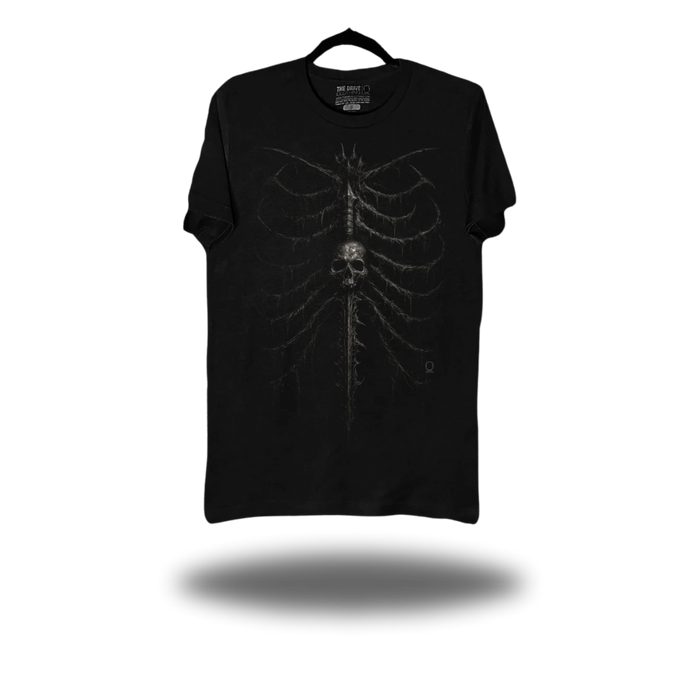 GOTHIC SKELETON BLACK CLASSIC TEE