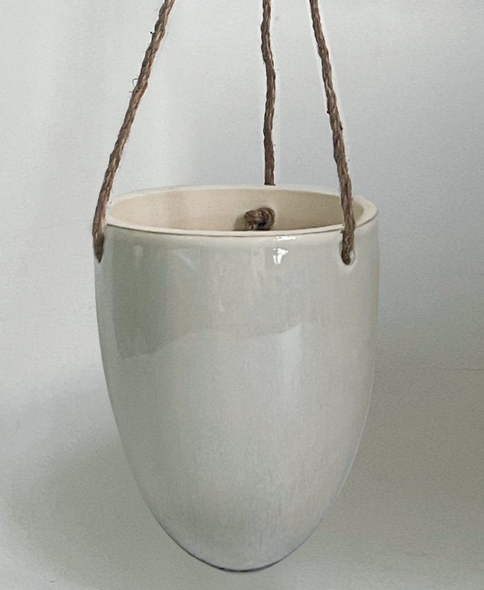 Hanging Pot, French White