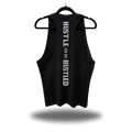 HUSTLE OR BE HUSTLED STRINGER TANK TOP