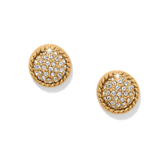 Illumina Celeste Dome Post Earrings/Gold
