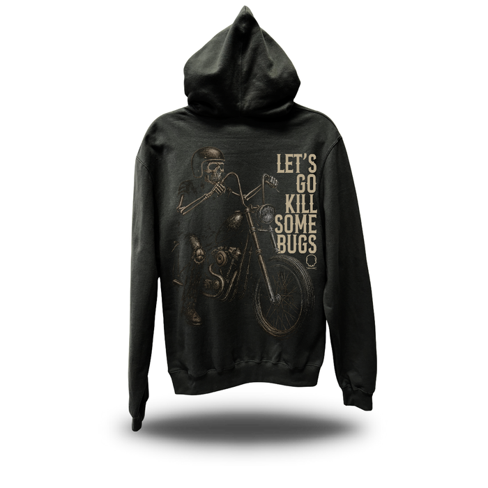 KILL BUGS CHARCOAL HOODIE