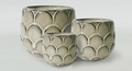 Large Artichoke Pots, set of 3