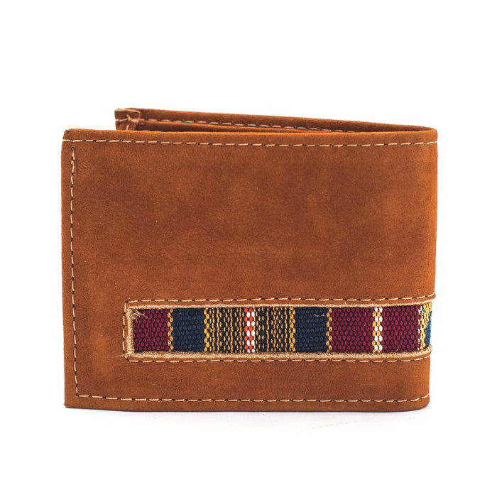 Leather Bifold Huipil Wallet