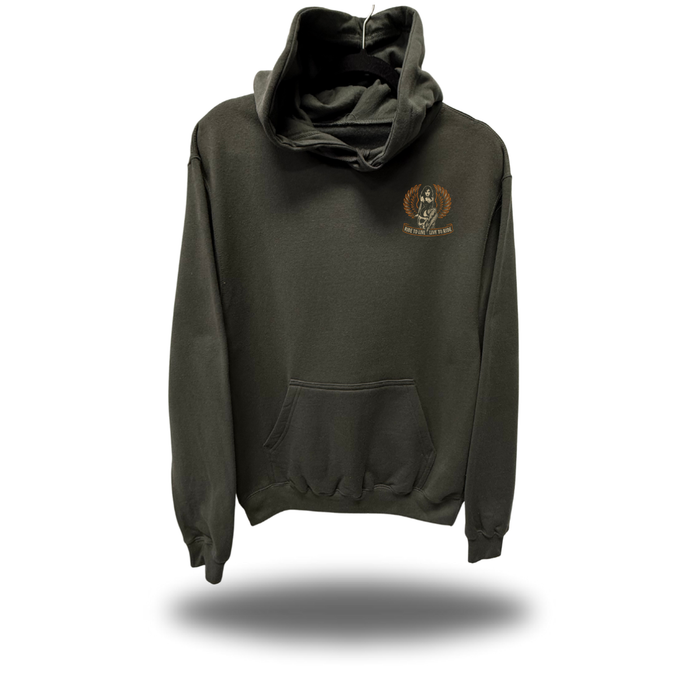 LIVE TO RIDE CHARCOAL HOODIE