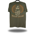 LIVE TO RIDE MILITARY GREEN CLASSIC TEE