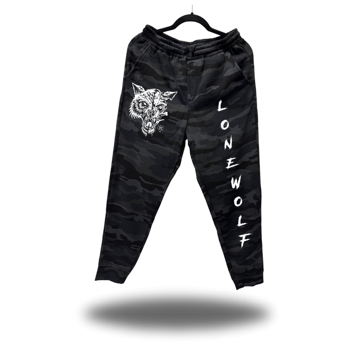 LONE WOLF 2 BLACK CAMO JOGGER