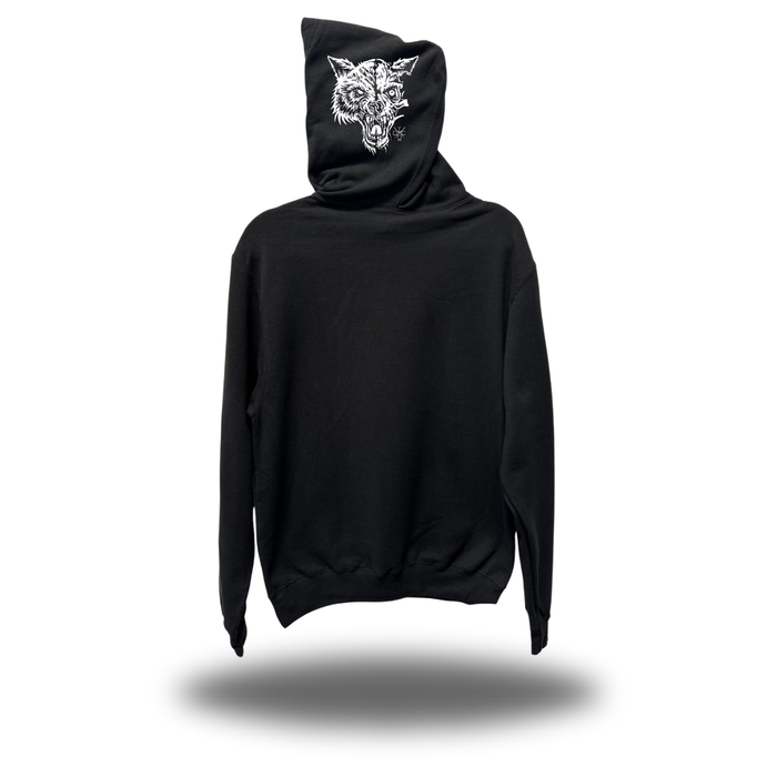 LONE WOLF SIDE HOODIE BLACK 2.0