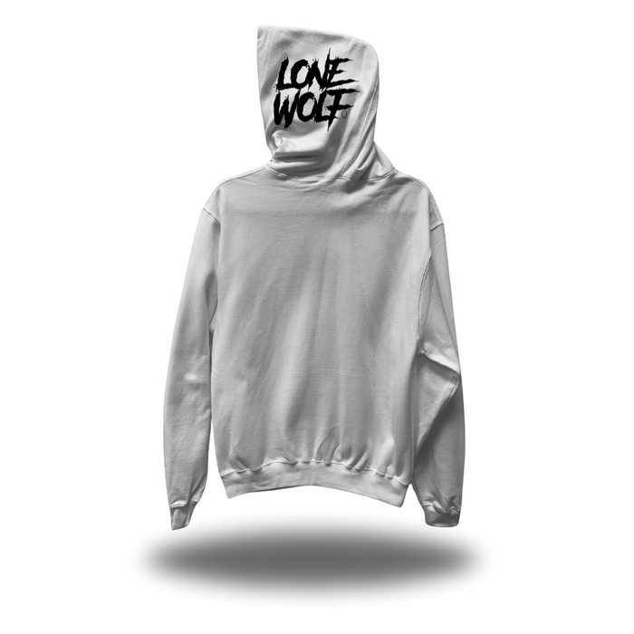 LONE WOLF SIDE HOODIE WHITE