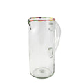 Multi Colored Rim Pitcher
