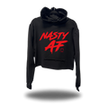 NASTY AF CROP HOODIE BLACK 2.0