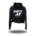 NASTY AF CROP HOODIE BLACK