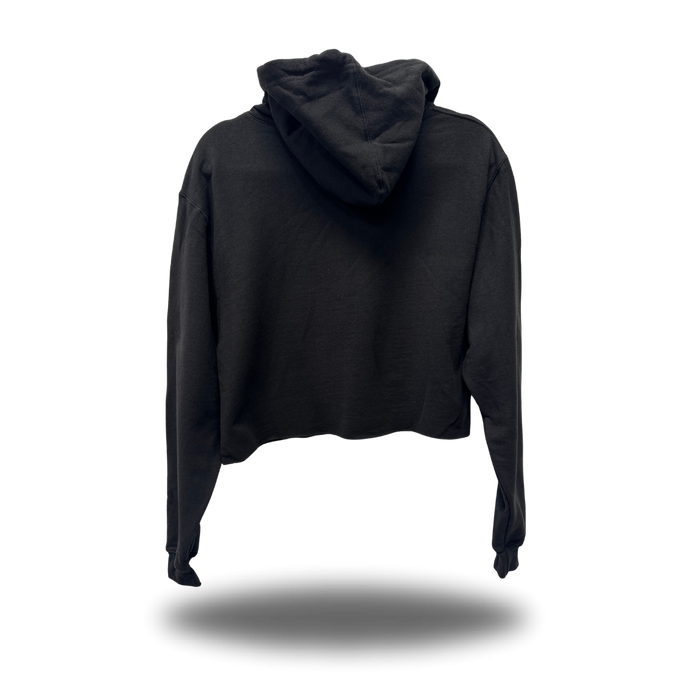 NASTY AF CROP HOODIE BLACK