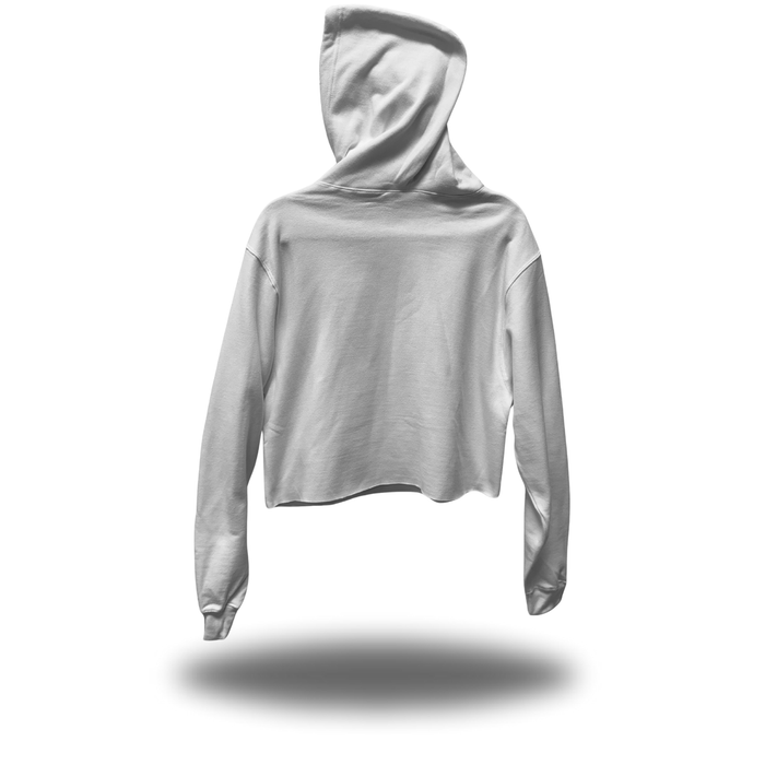 NASTY AF CROP HOODIE WHITE 2.0