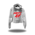 NASTY AF CROP HOODIE WHITE 3.0