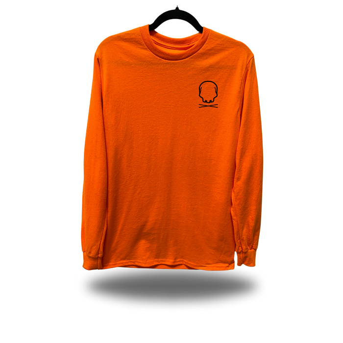 NOBODY CARES SAFETY ORANGE LONG SLEEVE TEE