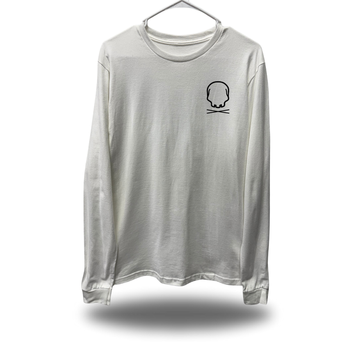 NOBODY CARES WHITE LONG SLEEVE TEE