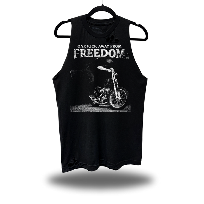 ONE KICK AWAY ROAD RASH TANK TOP