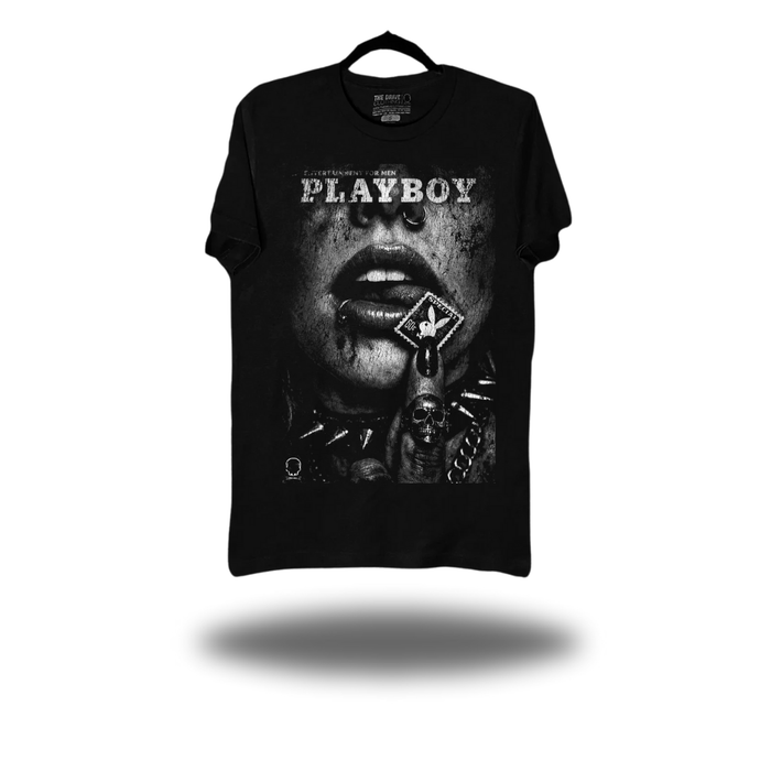 PLAYBOY BLACK CLASSIC TEE