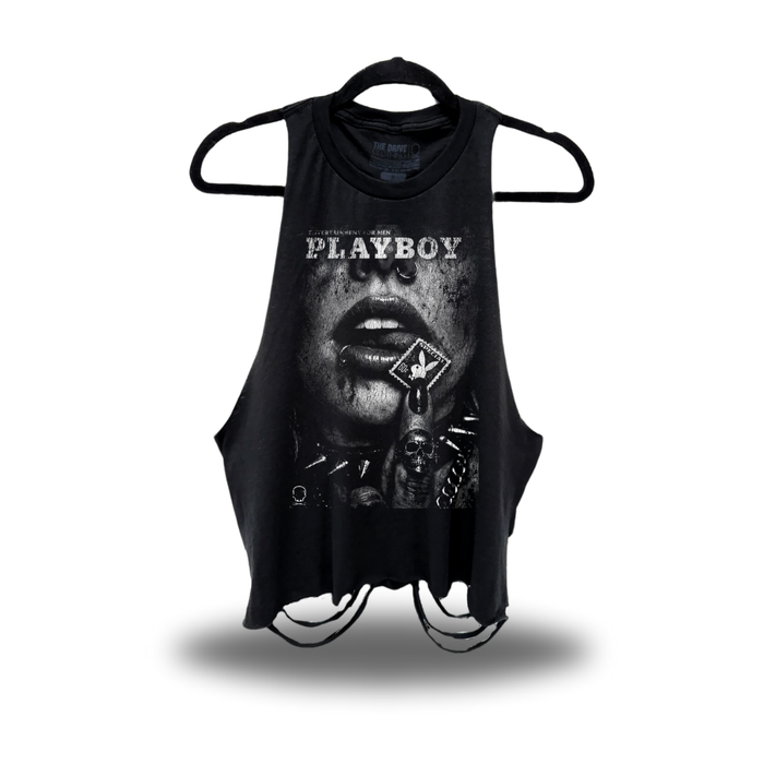 PLAYBOY ROAD RASH CROP TANK TOP