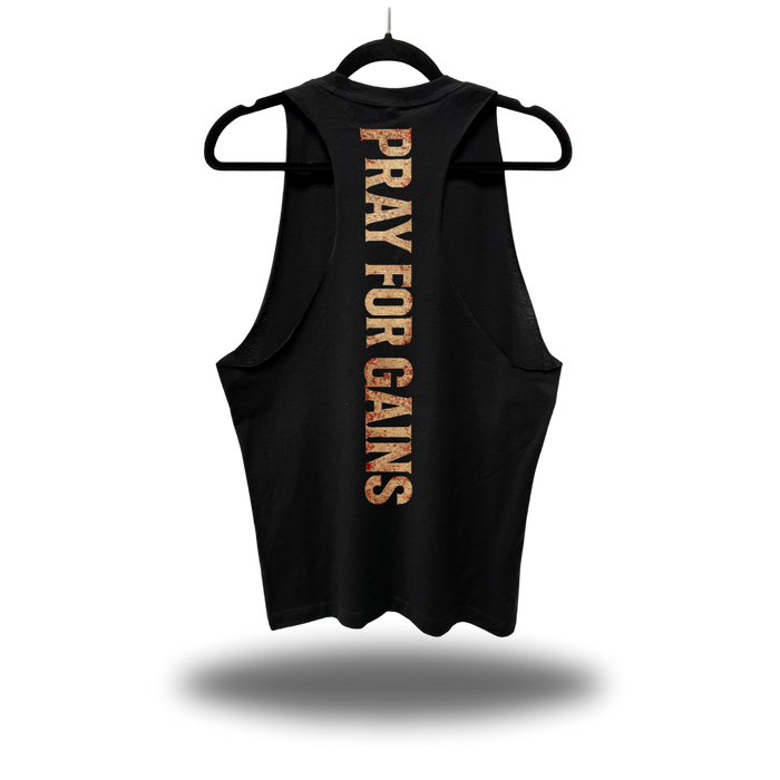 PRAY FOR GAINS STRINGER TANK TOP