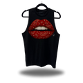 RED PAISLEY LIPS CLASSIC TANK TOP