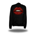 RED PAISLEY LIPS HOODIE